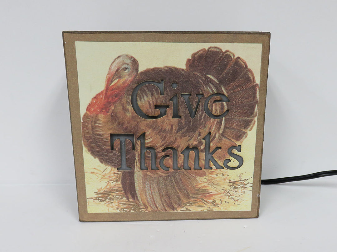 Thanksgiving Light Up Box