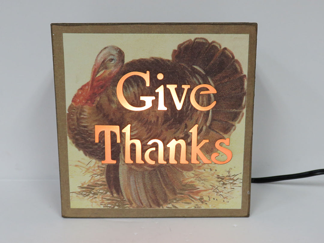 Thanksgiving Light Up Box