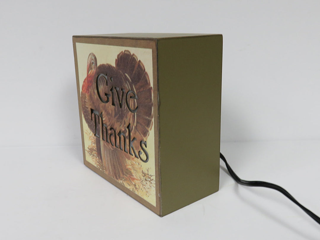 Thanksgiving Light Up Box