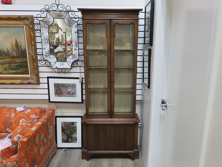 Wood and Glass Curio Cabinet