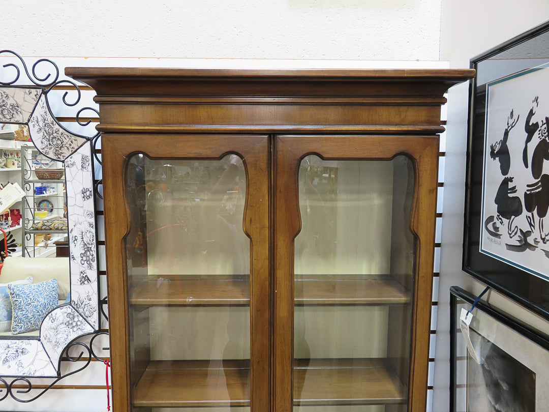 Wood and Glass Curio Cabinet