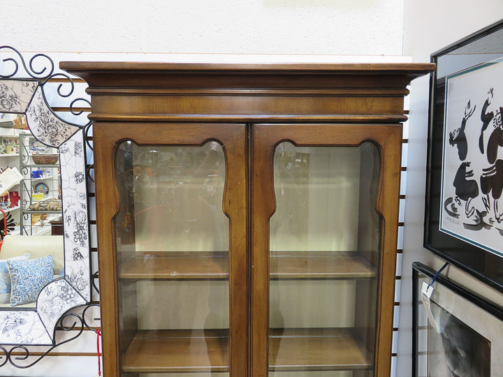 Wood and Glass Curio Cabinet