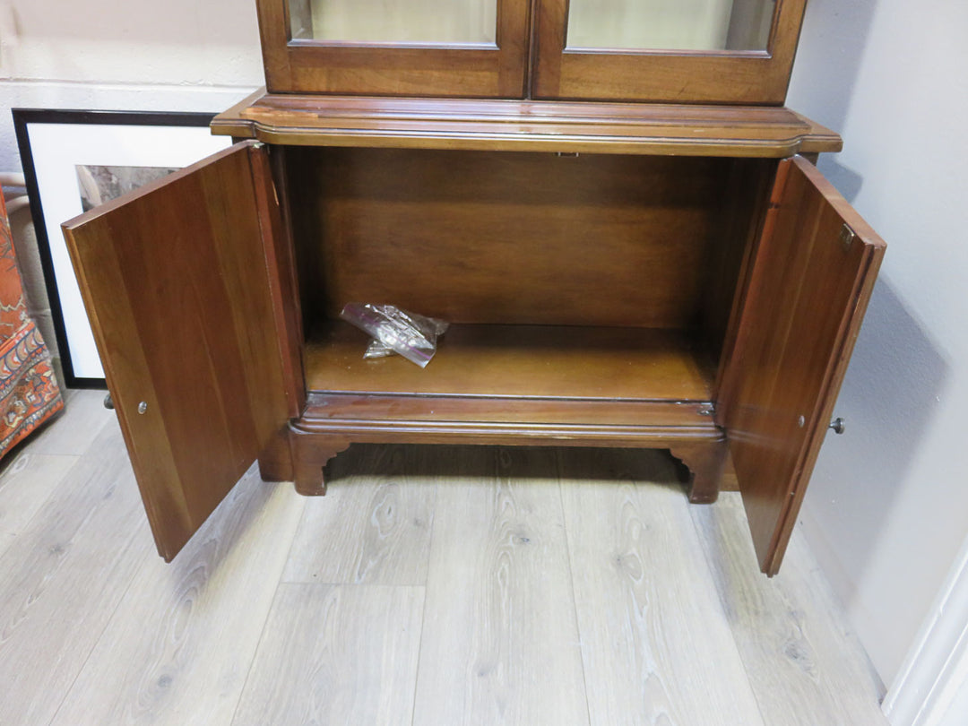 Wood and Glass Curio Cabinet