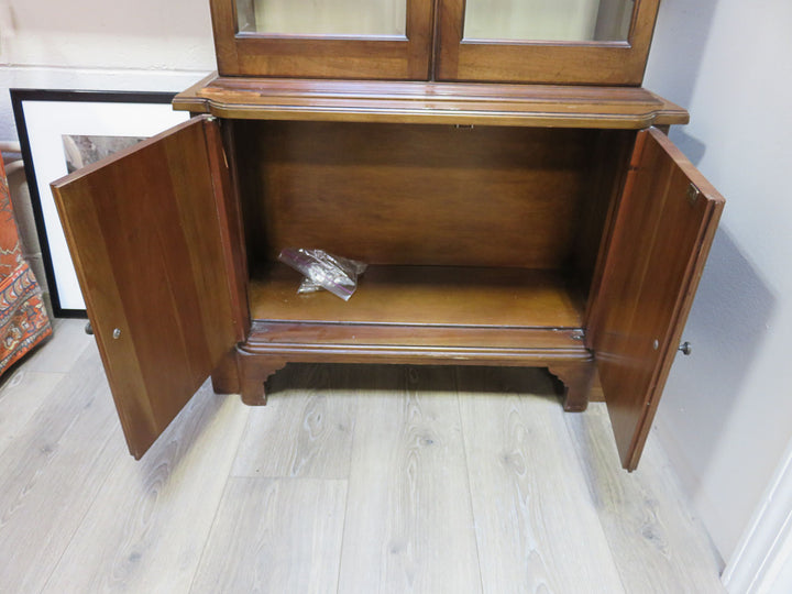 Wood and Glass Curio Cabinet