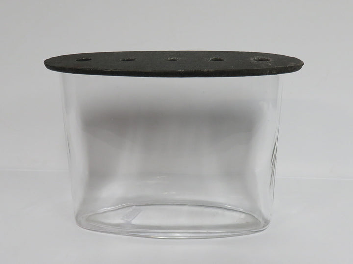 Rustic Metal/Glass Vase
