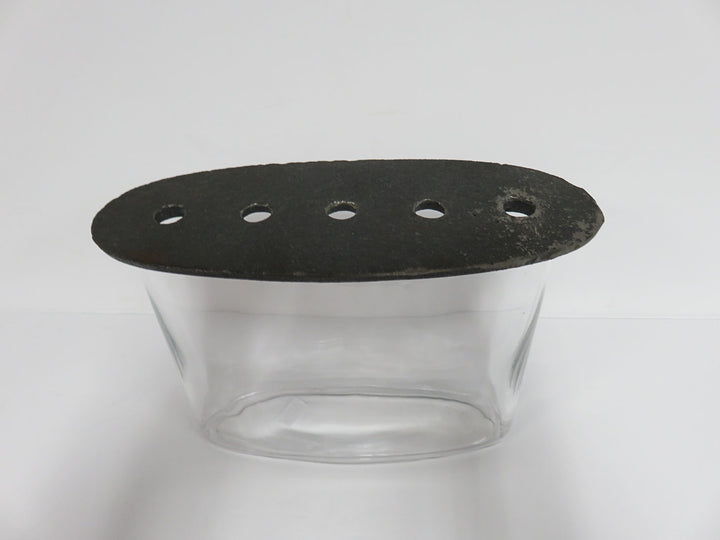 Rustic Metal/Glass Vase