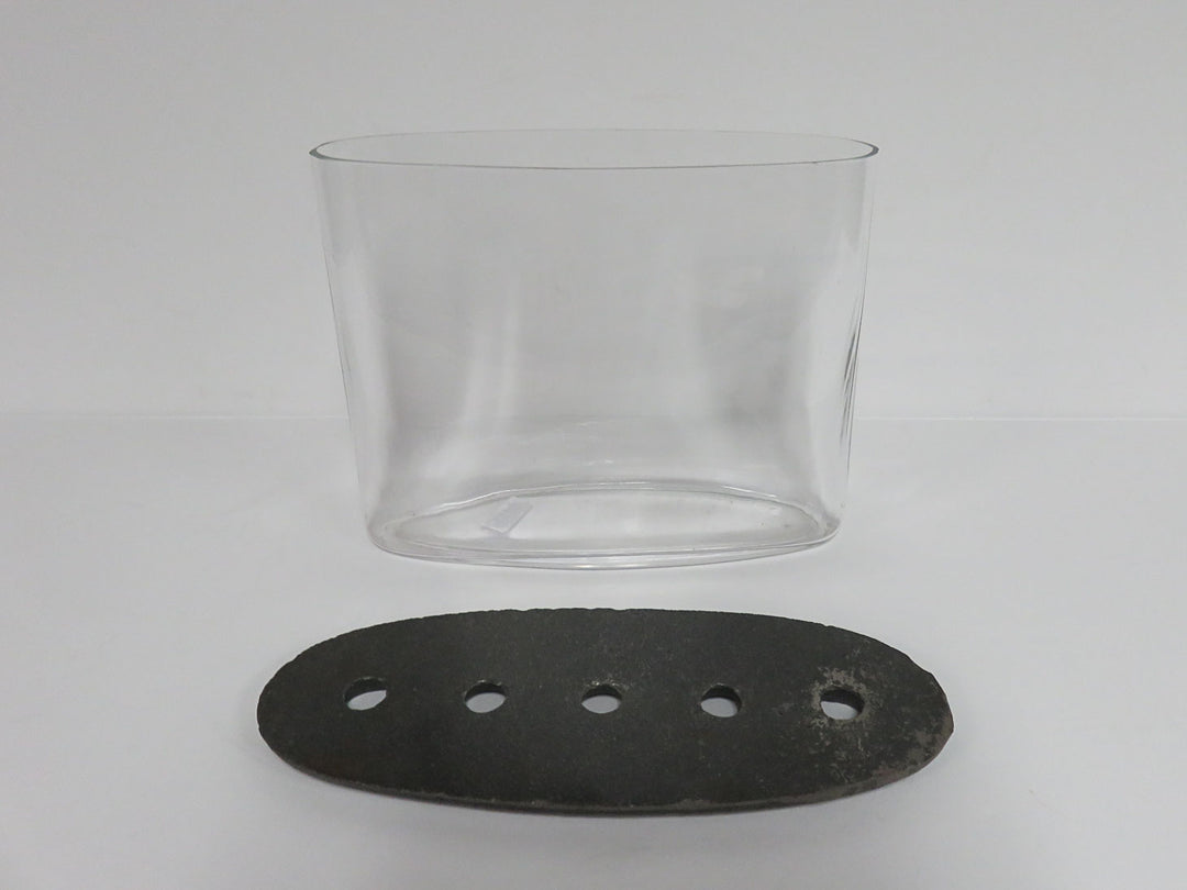 Rustic Metal/Glass Vase