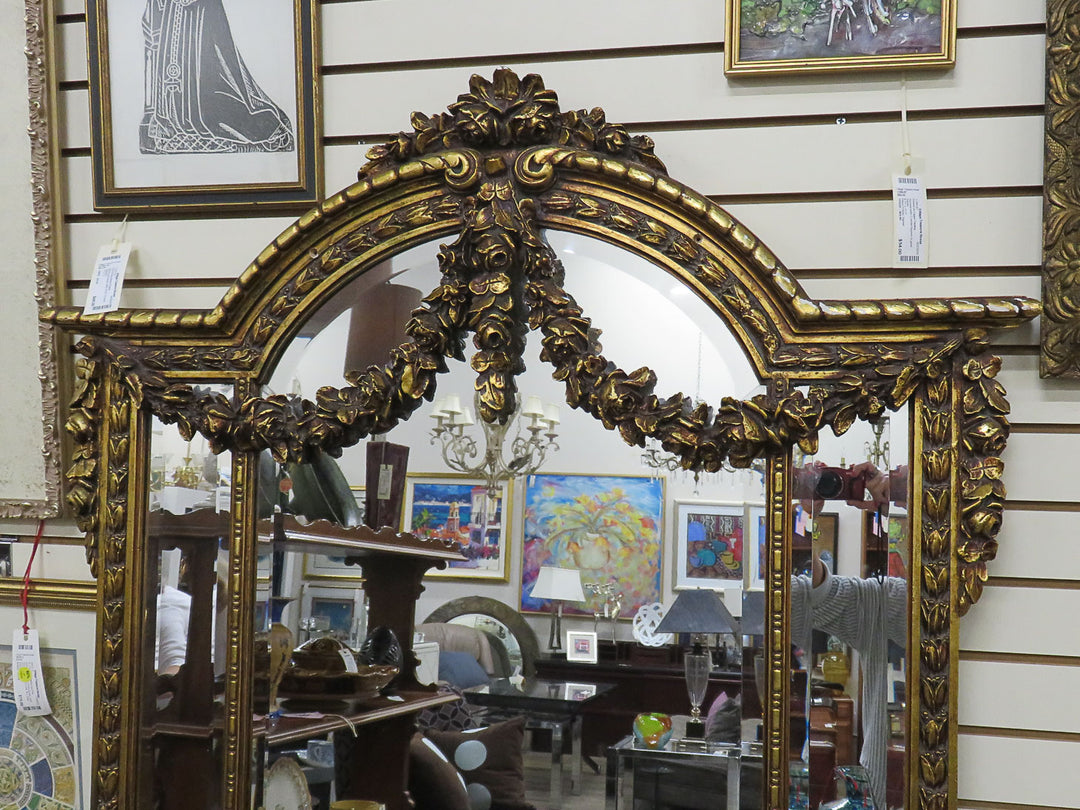 Ornate French Style Beveled Mirror