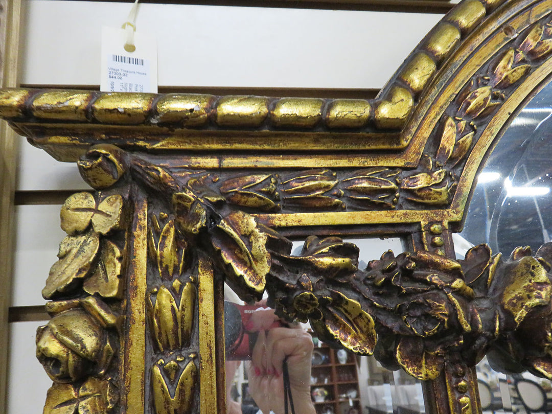 Ornate French Style Beveled Mirror