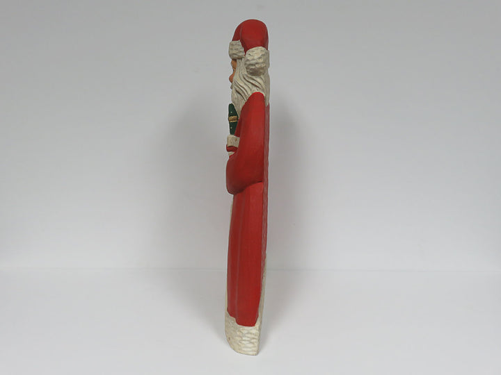Carved Wood Santa