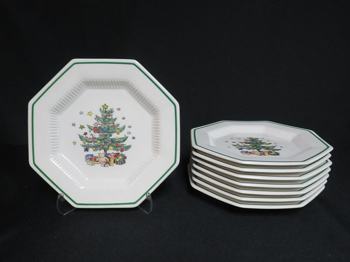 Nikko Christmas Salad Plates
