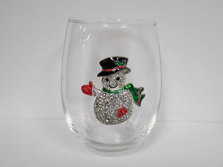 Christmas Stemless Wine Glasses