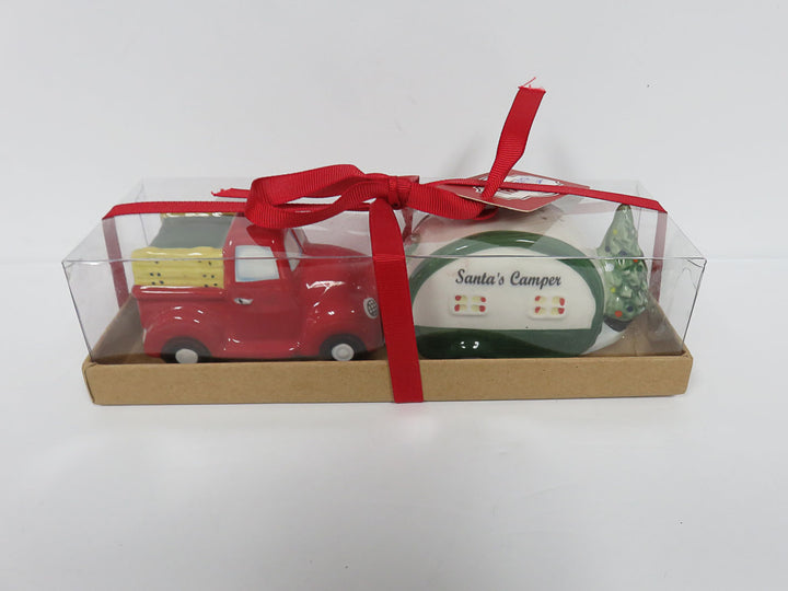 Christmas Camping Salt and Pepper