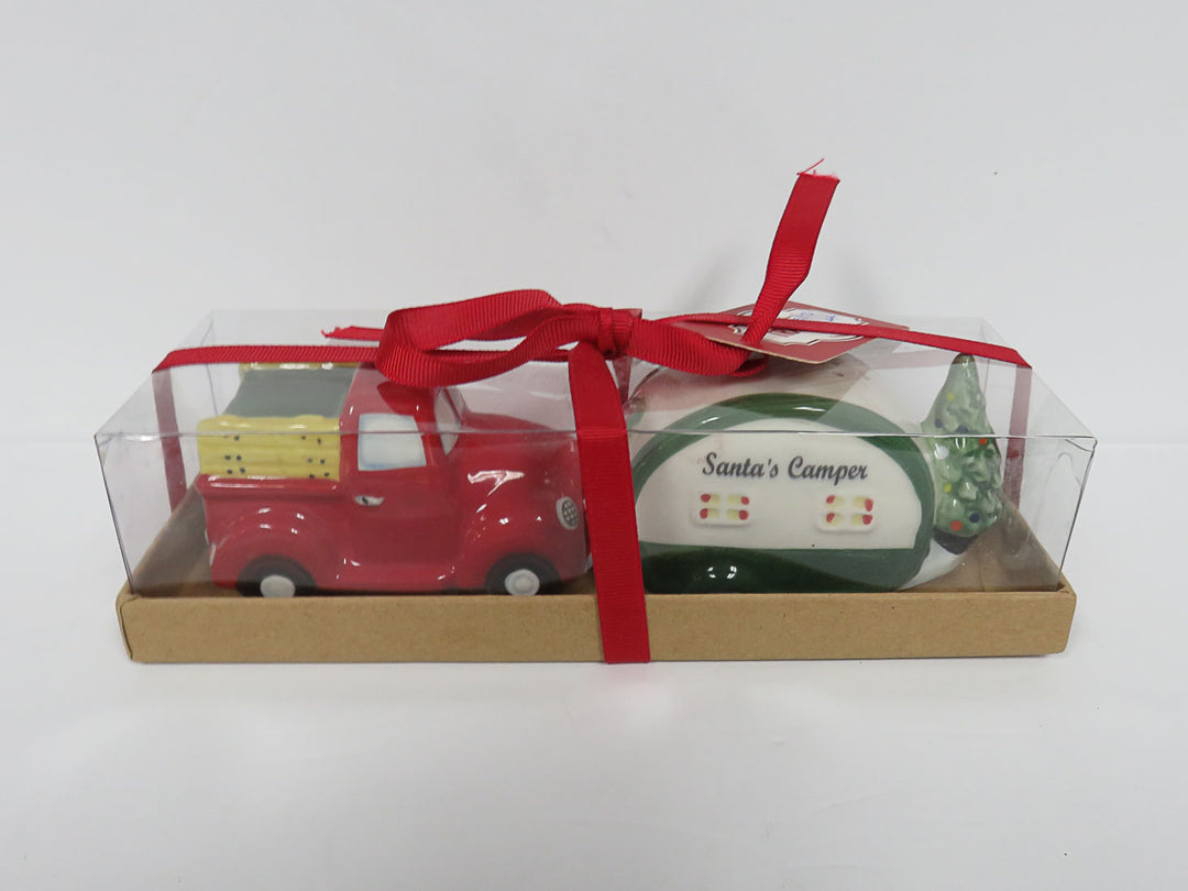 Christmas Camping Salt and Pepper