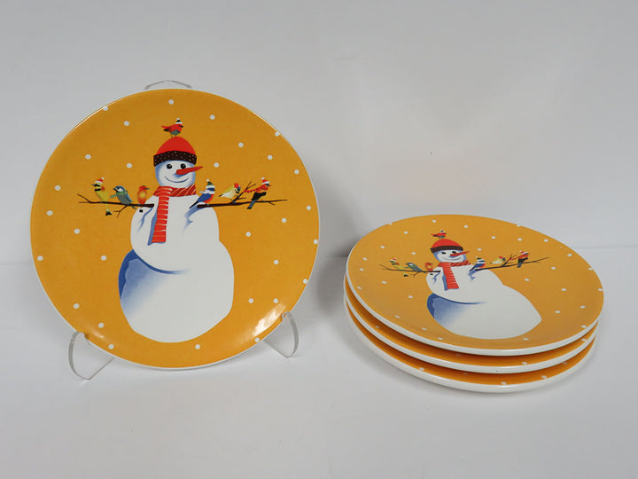 Snowman Appetizer Plates