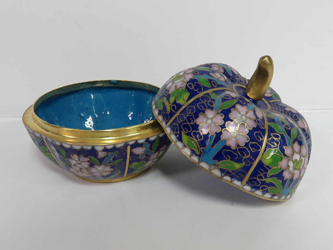 Blue and Pink Cloisonne Box