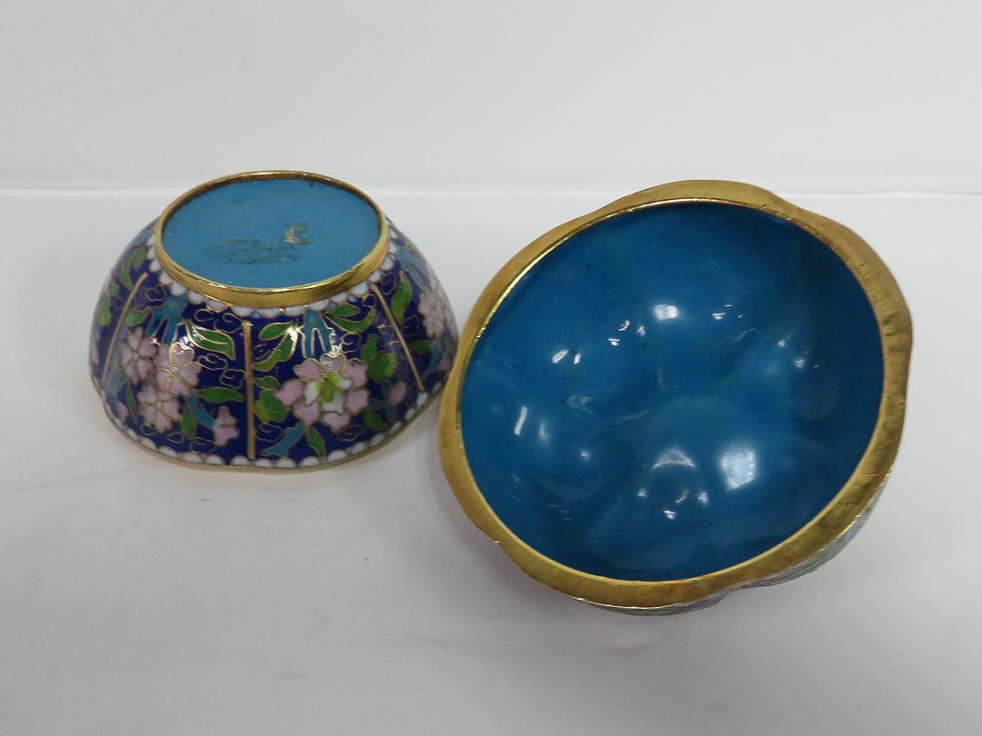 Blue and Pink Cloisonne Box