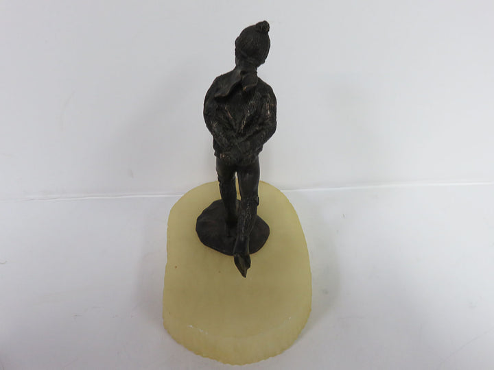 Bronze Skater on Alabaster Sculpture