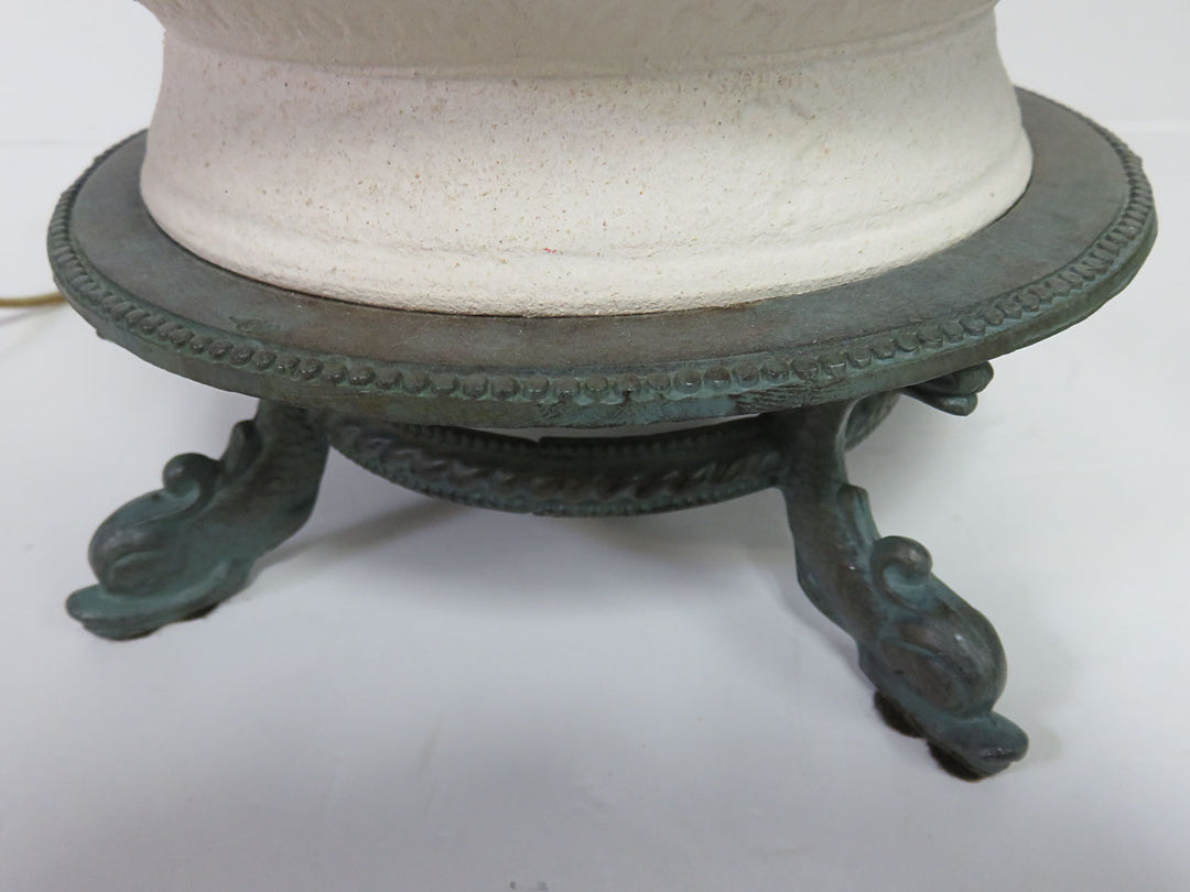 Cream Pottery Table Lamp