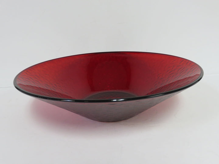 Ruby Red Glass Bowl
