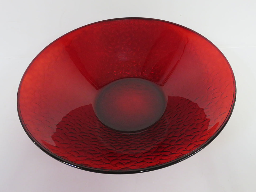 Ruby Red Glass Bowl