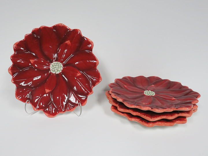 Williams Sonoma Pointsettia Plates