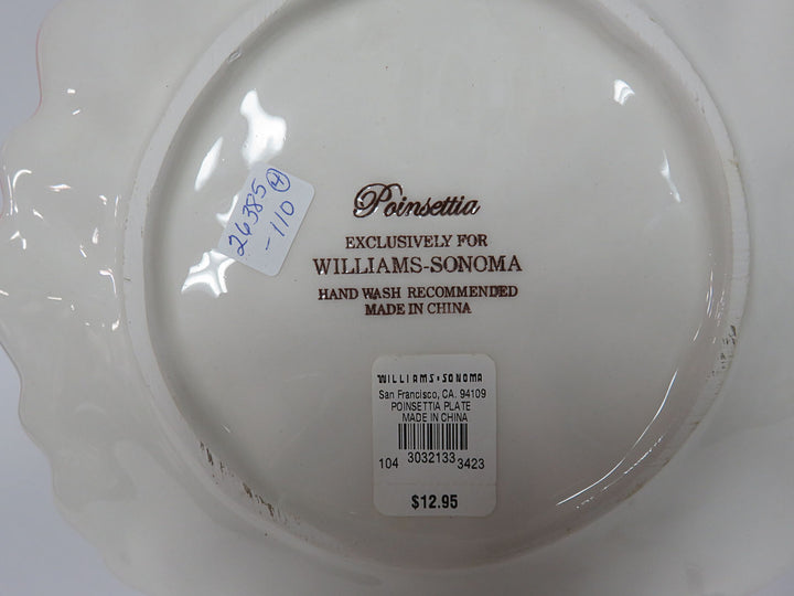 Williams Sonoma Pointsettia Plates