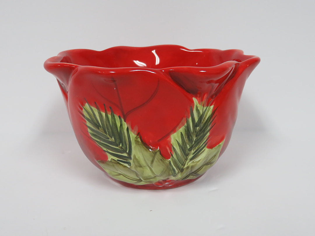 Poinsettia Floral Bowls