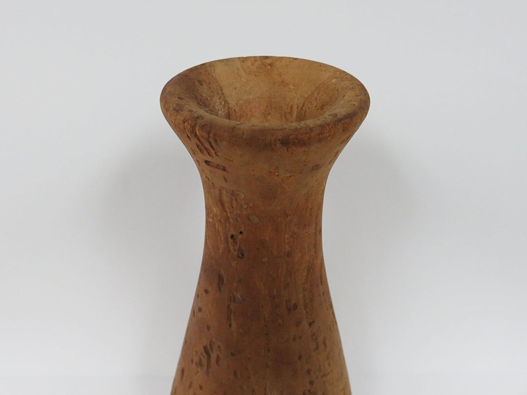 Hand Carved Wood Vase