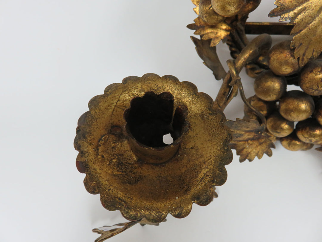 Ornate Burnished Gold Sconce