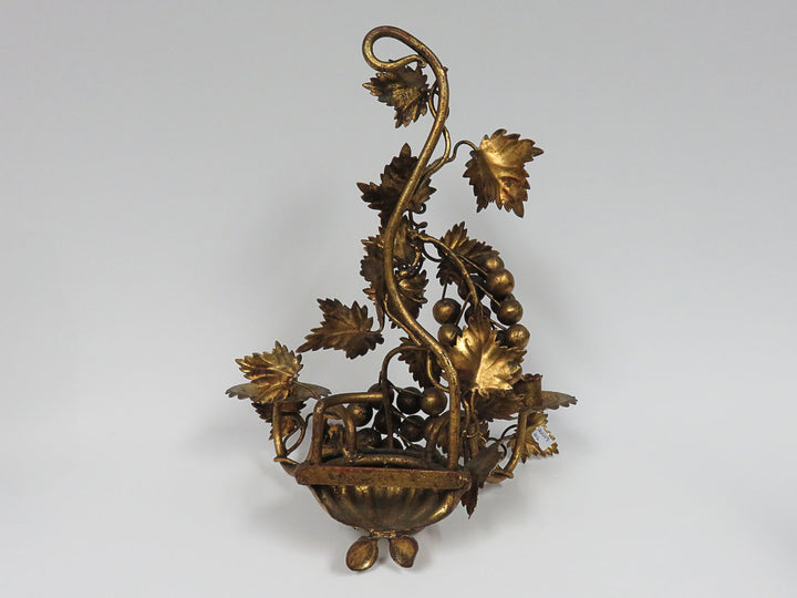 Ornate Burnished Gold Sconce