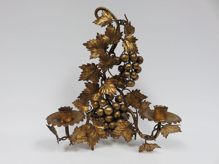 Ornate Burnished Gold Sconce