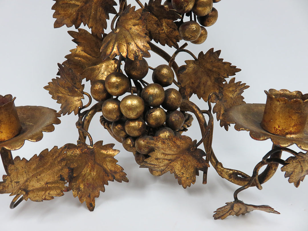 Ornate Burnished Gold Sconce