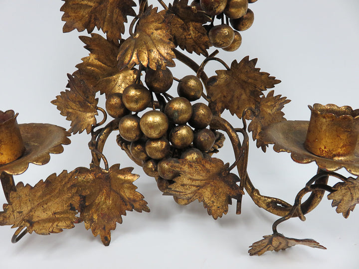 Ornate Burnished Gold Sconce