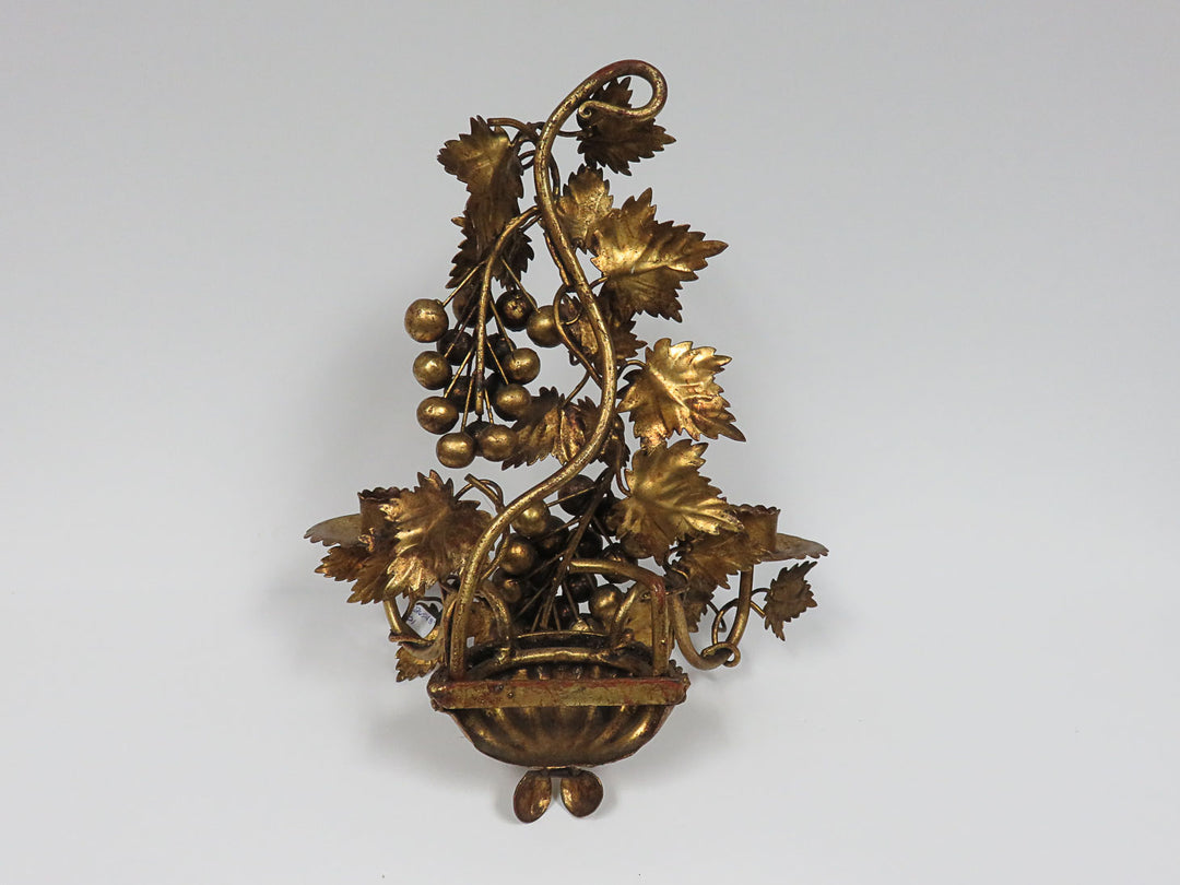 Ornate Burnished Gold Sconce