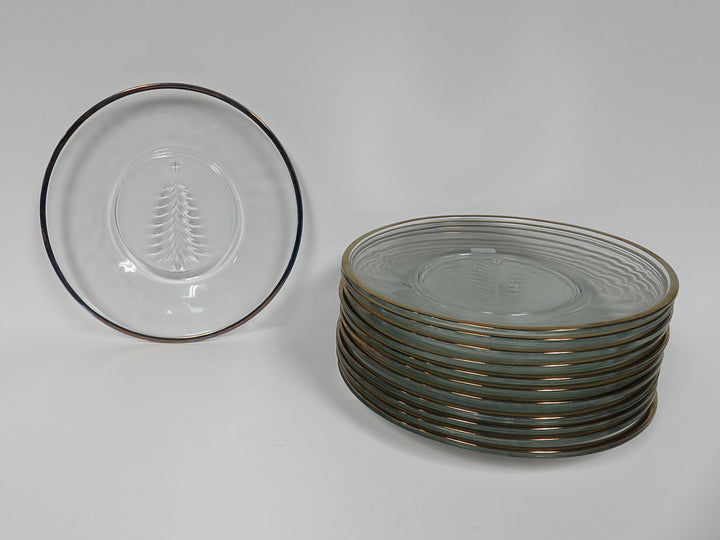 Indiana Glass Christmas Dessert Plates