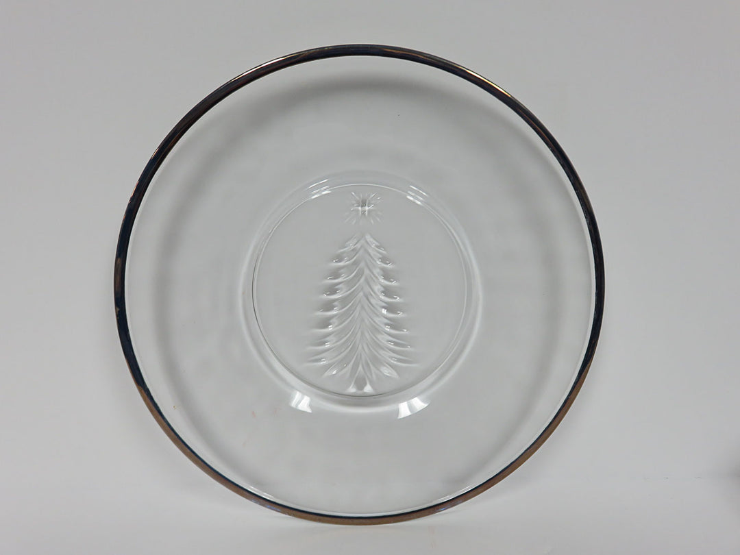 Indiana Glass Christmas Dessert Plates