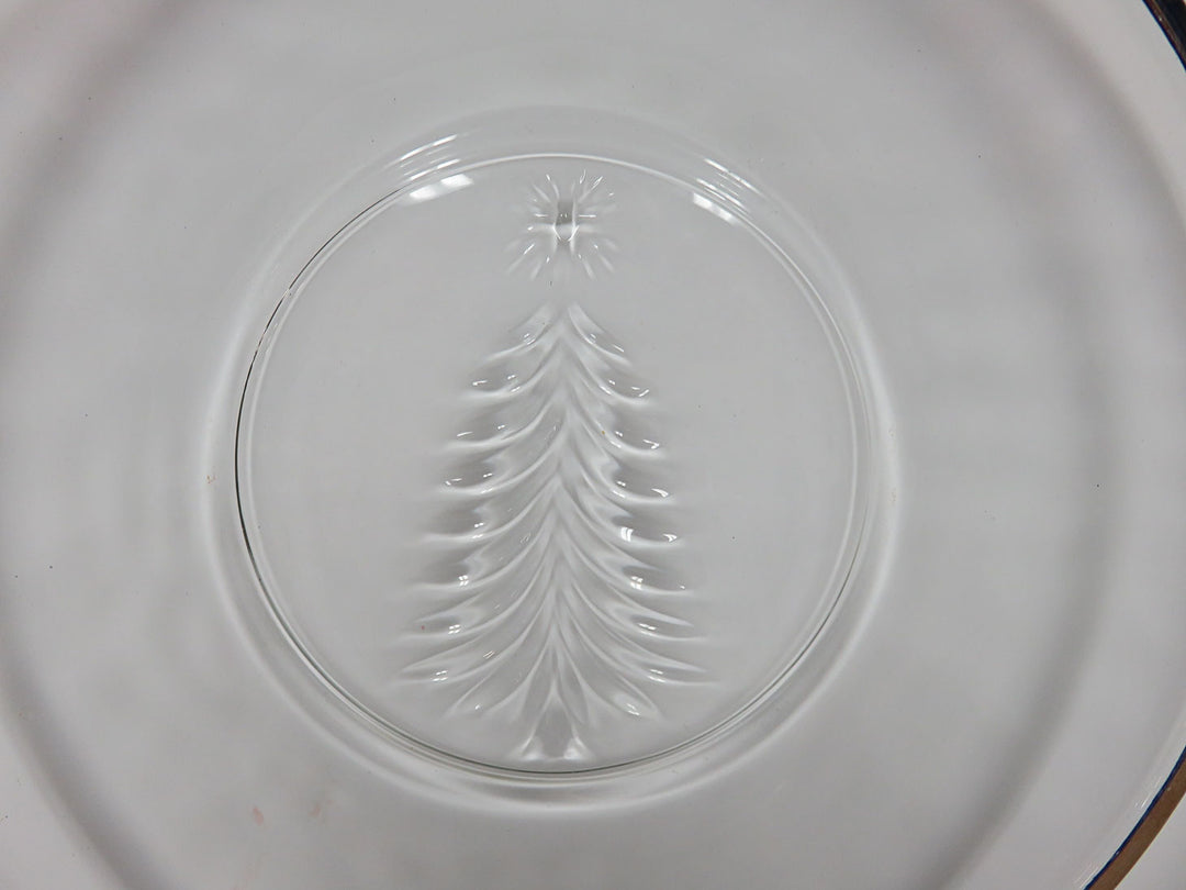 Indiana Glass Christmas Dessert Plates