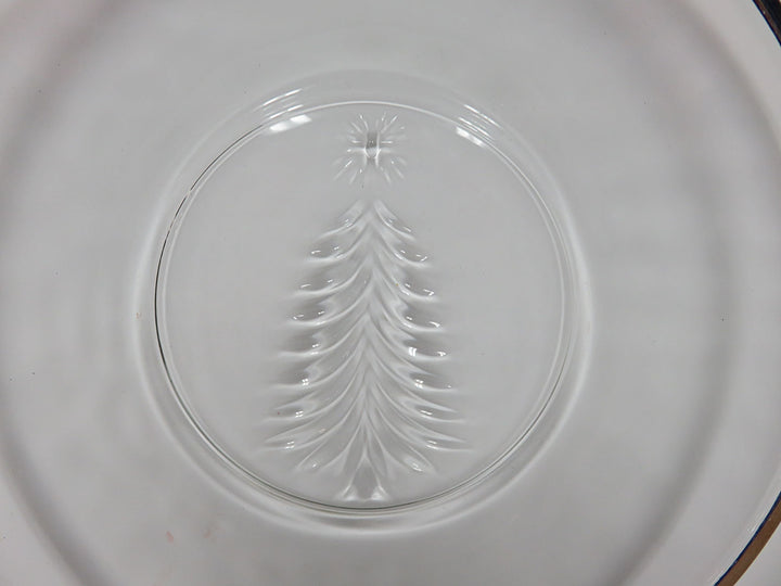 Indiana Glass Christmas Dessert Plates