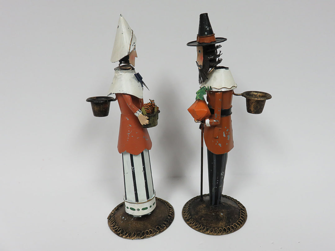 Thanksgiving Pilgrim Candleholders