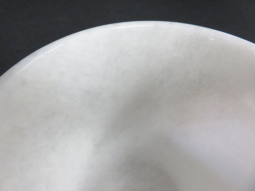 URART Marble Bowl with Sterling Tongs