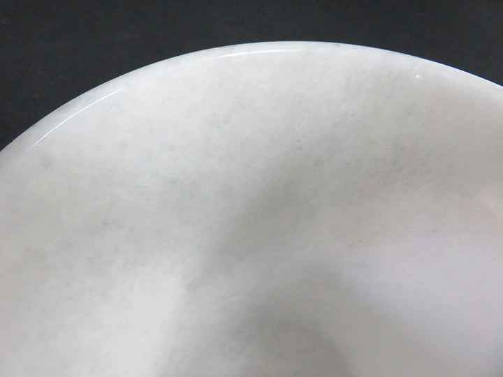 URART Marble Bowl with Sterling Tongs