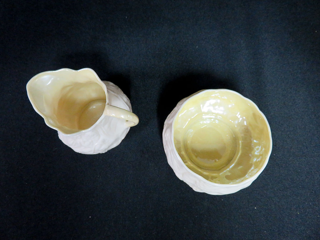 Belleek Cream & Sugar