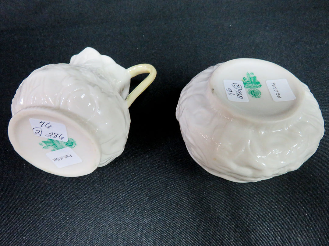 Belleek Cream & Sugar