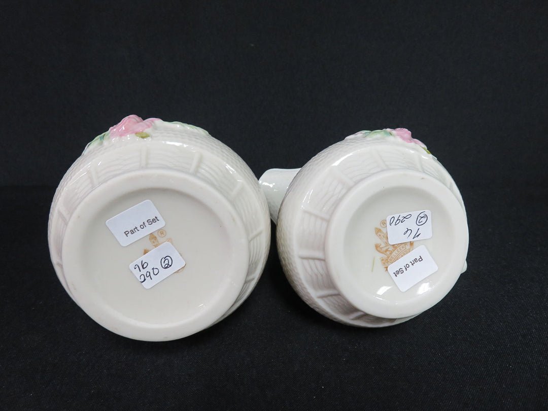 Belleek Killarney Cream & Sugar