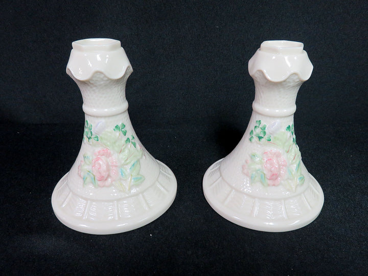 Belleek Killarney Candleholders