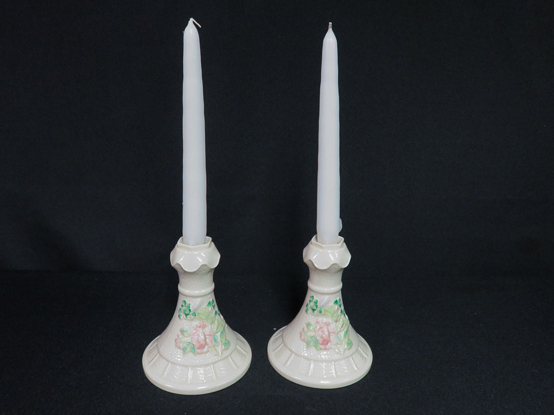 Belleek Killarney Candleholders