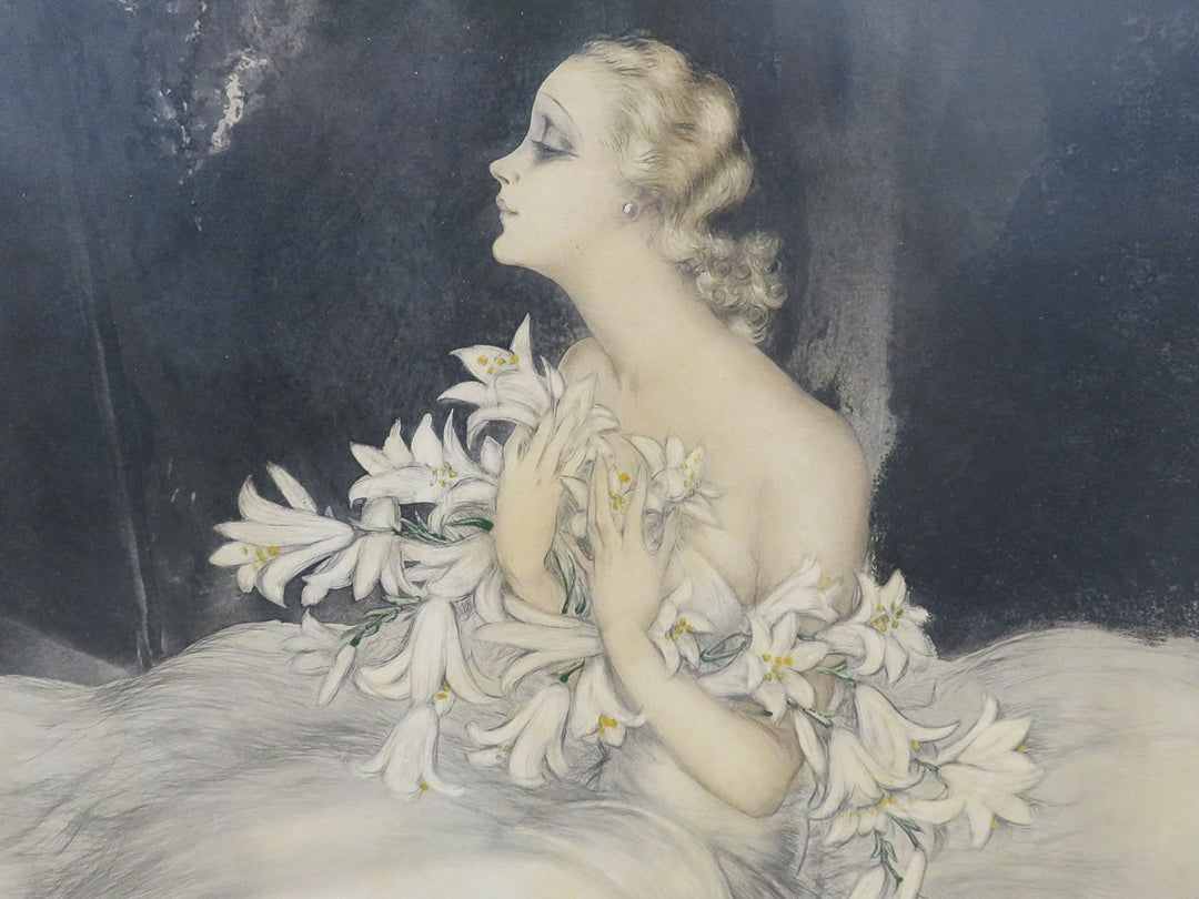 Louis Icart "Lilies" Etching