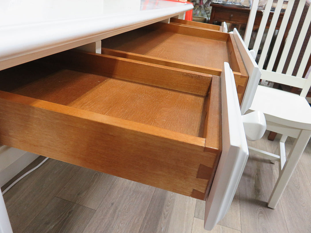 Pottery Barn White Desk and Chair