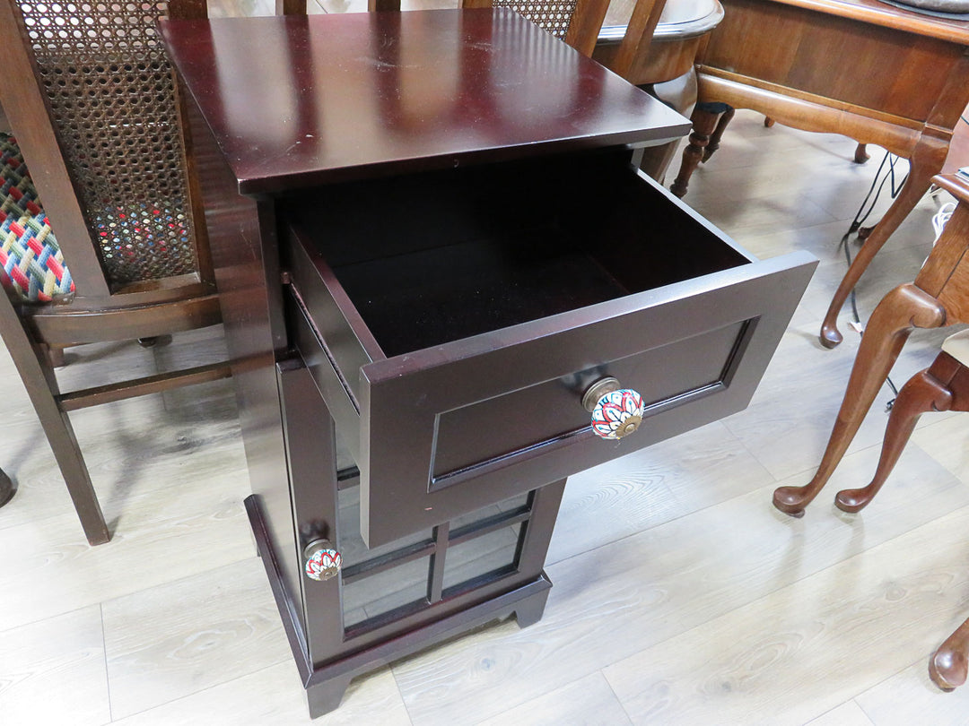 Dark Wood Nightstand